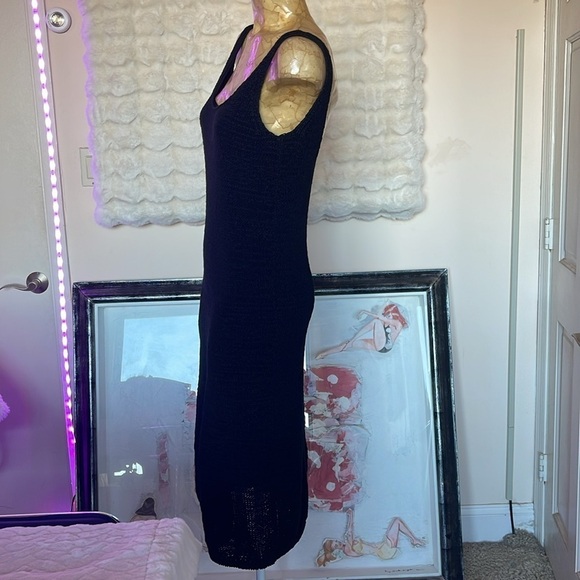 Vince long black knitted dress NWT Perfect condition no damaged just stored away - Picture 4 of 9
